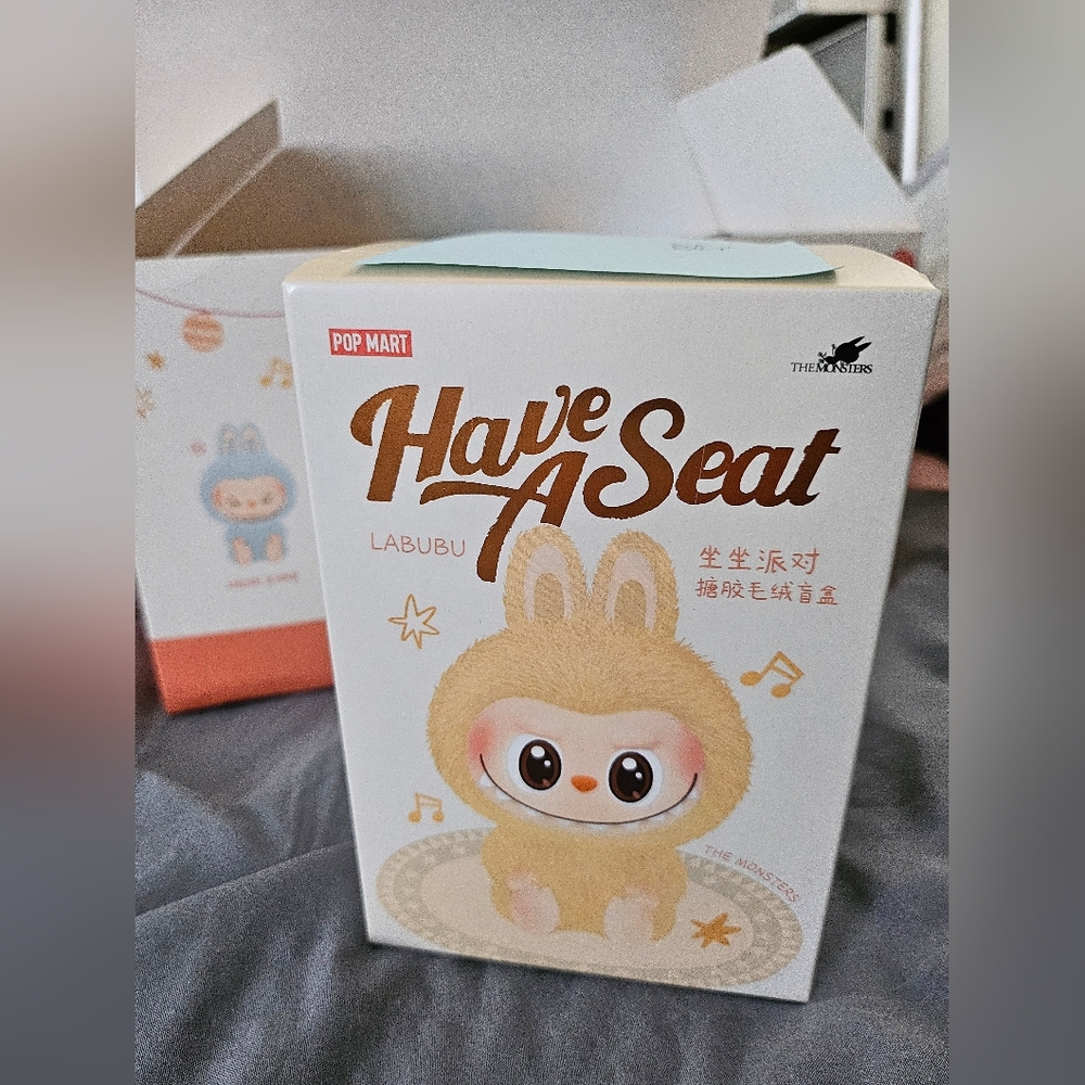 POP MART Have a Seat Labubu x The Monsters BABA pendant blind Box